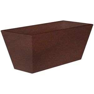 Newgarden Jardinera rectangular polietileno muy resistente bronce 80x37x37 cm