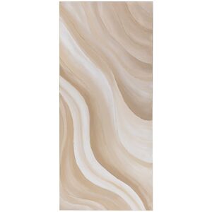 Maisons du Monde Lienzo pintado marrón y beige 110 x 49