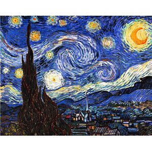 Legendarte Cuadro lienzo - La Noche Estrellada - Vincent Van Gogh - cm. 80x100