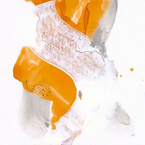 Hexoa Cuadro ámbar abstracto  impresión sobre lienzo 80x80cm