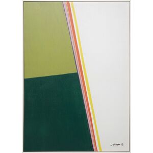 Kare Design Cuadro de estilo abstracto colores verdes y blanco 73x103cm