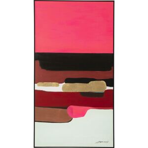 Kare Design Cuadro Formas abstractas rosa 73x143cm