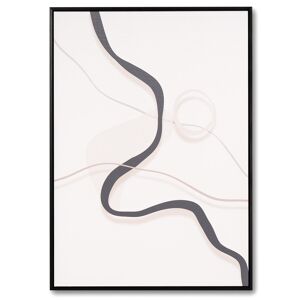 Koketto Home Cuadro abstracto de formas curvas en tonos claros