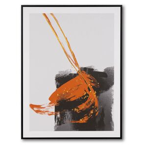 Koketto Home Cuadro abstracto combinable con detalles naranjas