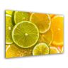 Hexoa Cuadro rodajas de limón impresión sobre lienzo 90x60cm