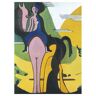 Legendarte Cuadro lienzo - Female Rider - Ernst Ludwig Kirchner - cm. 60x80