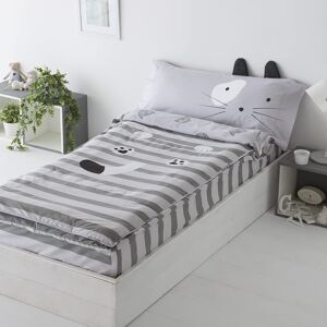 Cotton Artean Saco nordico infantil con Relleno gris Cama 90 x 190