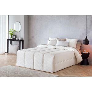 Confecciones Paula Edredón confort acolchado relleno 200 gr ondas blanco cama 90 cm
