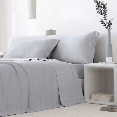 Cotton Artean Juego de sábanas Bambú 100% orgánico gris 240x260 Cama de 150 Cotton Artean Juego de sábanas Bambú 100% orgánico gris 240x260 Cama de 150