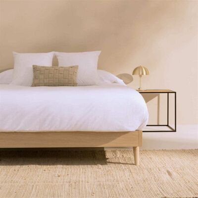 Textura Interiors Funda nórdica de algodón orgánico 180 hilos blanco. Cama 135-140cm Textura Interiors Funda nórdica de algodón orgánico 180 hilos blanco. Cama 135-140cm