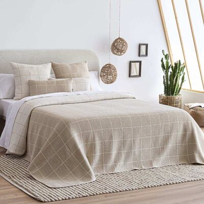 NAF NAF Marne Beige Colcha Reversible - Edredón NAF NAF Marne Beige Colcha Reversible - Edredón