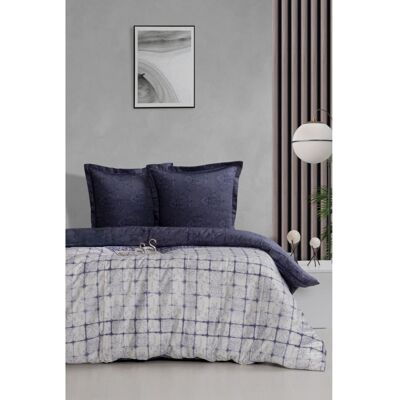 Blanc Avenue Juego de funda de edredón 240x220 cm+ 2 fa 65x65 cm satén de algodón Blanc Avenue Juego de funda de edredón 240x220 cm+ 2 fa 65x65 cm satén de algodón