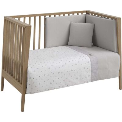 Cambrass Jgo 2 pcs.f.nordica cuna 70 gris 110x170x3 cm Cambrass Jgo 2 pcs.f.nordica cuna 70 gris 110x170x3 cm