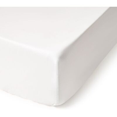 Textura Interiors Sábana bajera de algodón satén 800 hilos color blanco. Cama 80-90cm Textura Interiors Sábana bajera de algodón satén 800 hilos color blanco. Cama 80-90cm