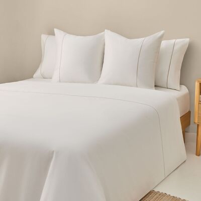 Textura Interiors Funda nórdica de algodón satén 800 hilos color blanco. Cama 150-160cm Textura Interiors Funda nórdica de algodón satén 800 hilos color blanco. Cama 150-160cm
