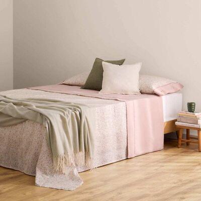 Textura Interiors Sábana encimera algodón 180 hilos estampado floral rosa. 100% Algodón Textura Interiors Sábana encimera algodón 180 hilos estampado floral rosa. 100% Algodón