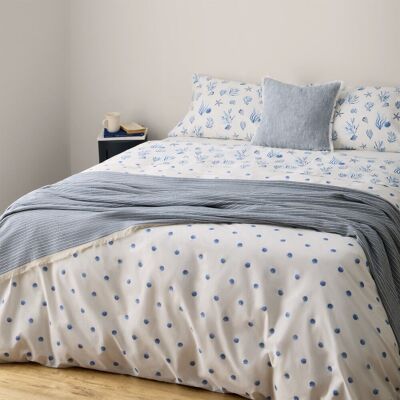 Textura Interiors Funda nórdica algodón percal 180 hilos estampado marino azul. Algodón Textura Interiors Funda nórdica algodón percal 180 hilos estampado marino azul. Algodón