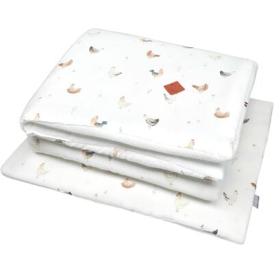 Sevira Kids Edredón y almohada infantil reversible de gasa de algodón Sevira Kids Edredón y almohada infantil reversible de gasa de algodón