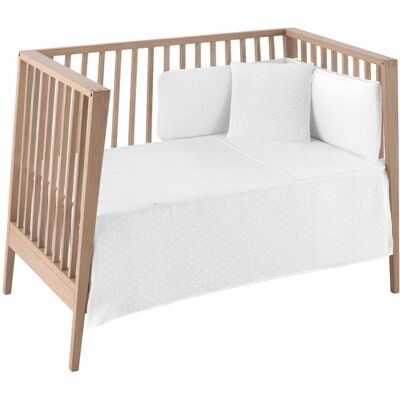 Cambrass Juego 2 piezas colcha desenfundable cuna 60 60x120x3 cm crudo Cambrass Juego 2 piezas colcha desenfundable cuna 60 60x120x3 cm crudo
