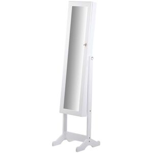 Adda Home Espejo blanco de cristal 38x38x140cm