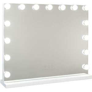 Flamingueo Espejo Maquillaje Luz 15 LED Metal 58x46x12cm Blanco