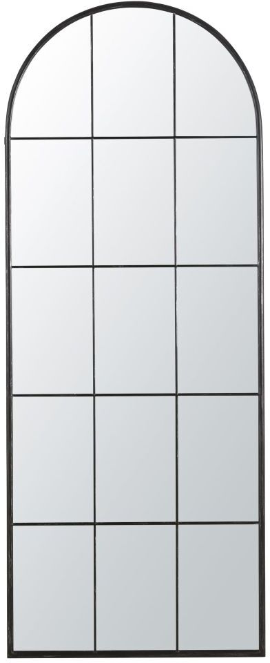 Maisons du Monde Espejo grande ventana de metal negro 71x180