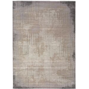 Unitrama Alfombra vintage en gris 160X230 cm