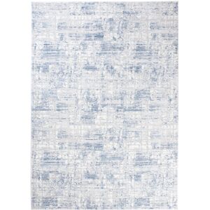 Tapiso Alfombra de salón azul crema moteada 160 x 220 cm