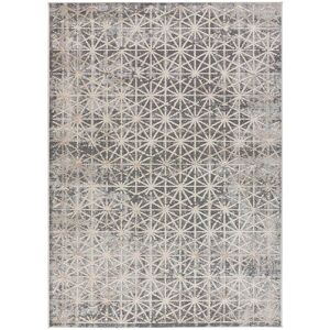 Atticgo Alfombra vintage con relieve en gris, 140X200 cm