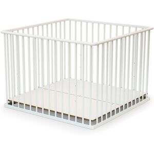 Webaby Parque infantil de madera en madera blanco 100 x 100 cm