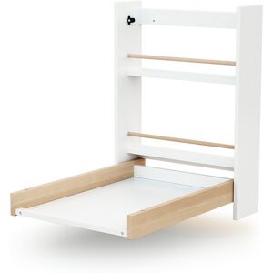 AT4 Cambiador abatible de pared essentiel en madera blanco y haya