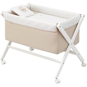 Cambrass Minicuna tijera madera bebé beige 55x87x74 cm