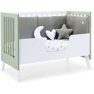 Alondra Cuna-cama en madera verde-oliva (3en1) 60x120 cm