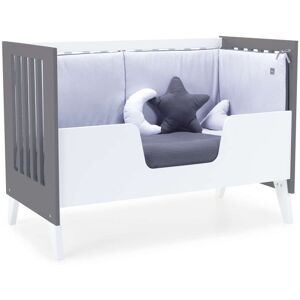 Alondra Cuna-cama en madera gris marengo (3en1) 60x120 cm