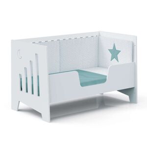 Alondra Cuna-cama-sofá-escritorio (5en1) de 70x140 cm blanca