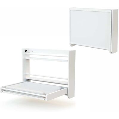 AT4 Cambiador abatible de pared en madera blanco AT4 Cambiador abatible de pared en madera blanco