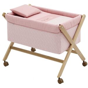 Cambrass Minicuna tijera madera bebé rosa 55x87x74 cm