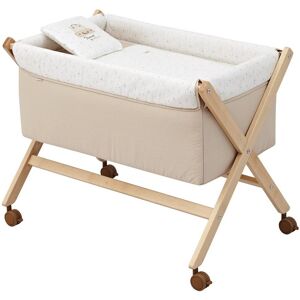 Cambrass Minicuna tijera madera bebé beige 55x87x74 cm