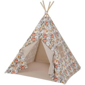 Sevira Kids Tipi tienda para niños con tapete, néo vintage