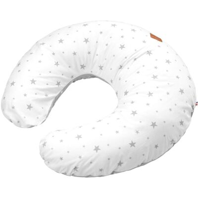 Sevira Kids Cojín de lactancia ergonómico + funda stella gris Sevira Kids Cojín de lactancia ergonómico + funda stella gris