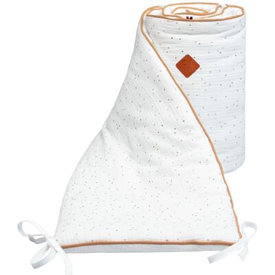 Sevira Kids Protector de cuna reversible bebé muselina de algodón Sevira Kids Protector de cuna reversible bebé muselina de algodón