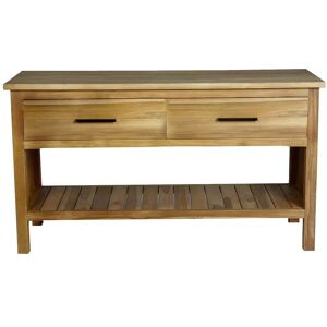 Bois Dessus Bois Dessous Mueble de baño de madera de teca maciza de 135 cm