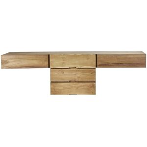 Bois Dessus Bois Dessous Mueble de baño de madera teca maciza de 160 cm