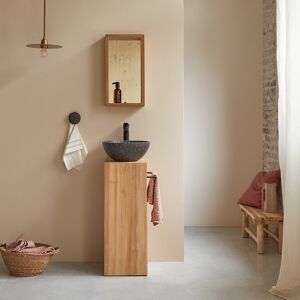 Tikamoon Mueble bajo lavabo en teca maciza derecho