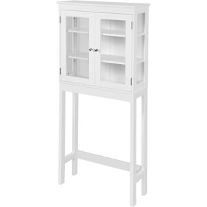 Kleankin Mueble baño sobre inodoro color blanco 70 x 24.5 x 160 cm