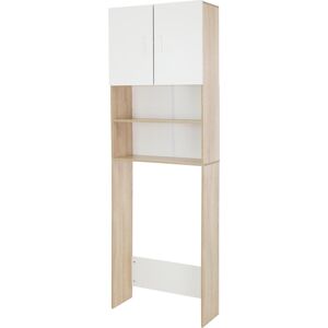 ECD Germany Mueble lavadora 62,5 x 25 x 190 cm aglomerado