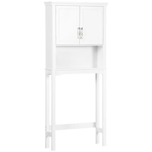Kleankin Mueble sobre inodoro color blanco 71 x 20.5 x 165 cm