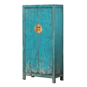 Adda Home Cabinet turquesa de madera 100x45x200cm