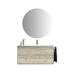 AQA DESIGN Mueble de baño de 4 piezas en melamina pino ártico