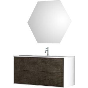 AQA DESIGN Mueble de baño de 3 piezas en melamina oxido